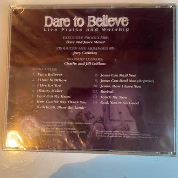 Bundle 2 Christian CDs songs of inspiration dare to believe live praise worship - Picture 4 of 6